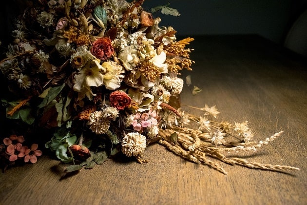 Dried flowers bouquet
