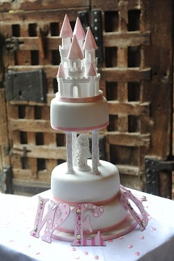 A disney-esque wedding cake