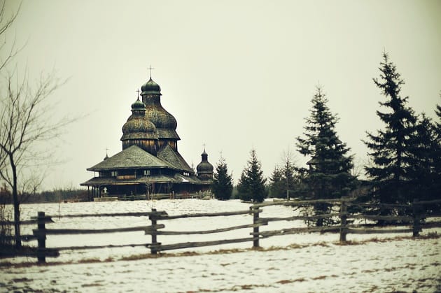 External view of St Elias church in Ukraine